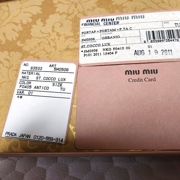 Miu Miu wallet - Beautiful condition, With Box - Picture 4 of 7